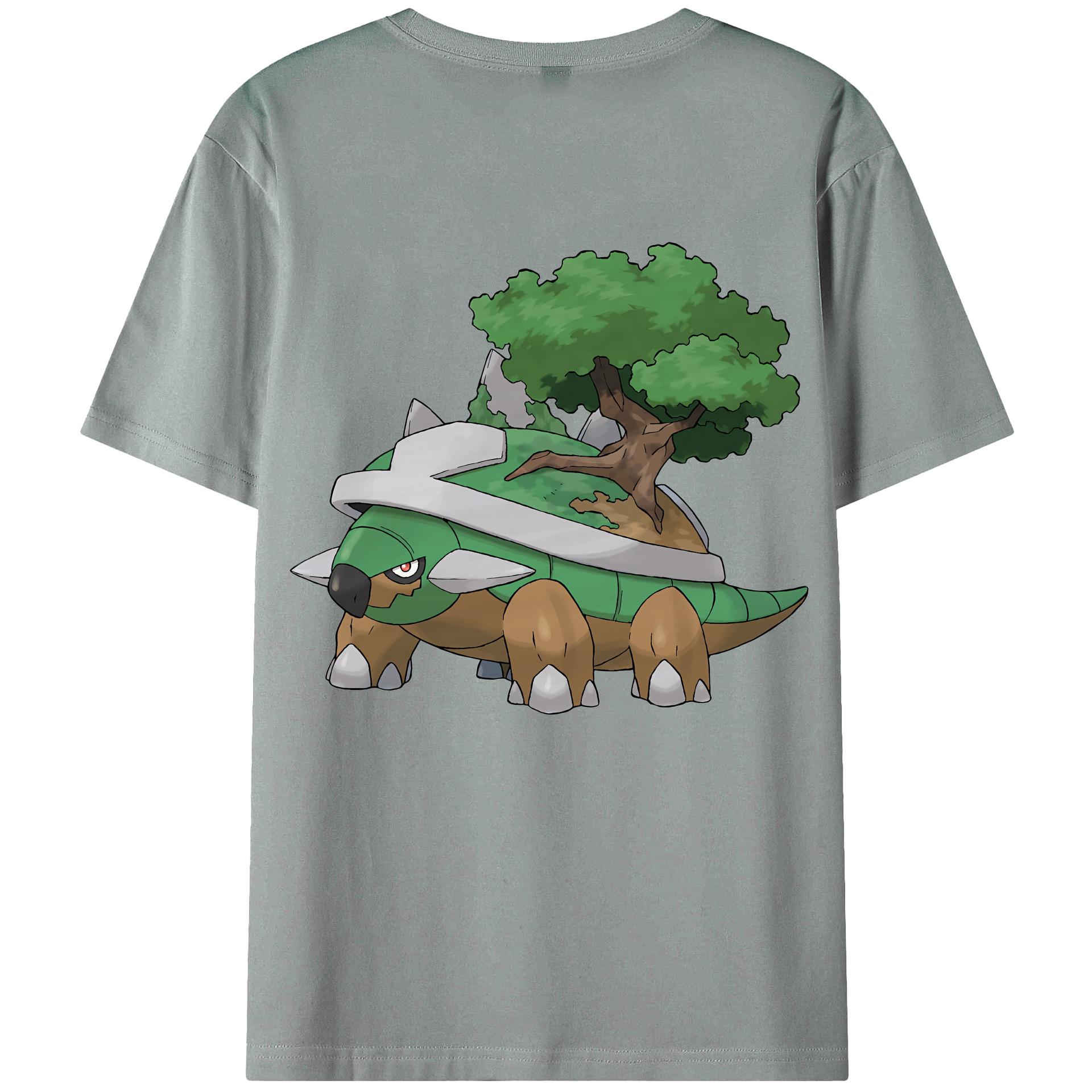 （画像用） ポケットモンスター Pokémon 綿100％ メンズ半袖Tシャツ（バックプリント） 通気性